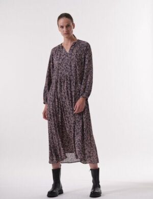 LANIUS Maxikleid Print Minimal aus LENZING ECOVERO