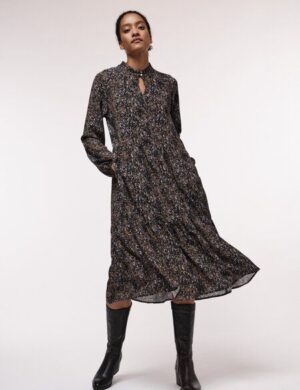 LANIUS Maxikleid Print Jungle aus LENZING ECOVERO