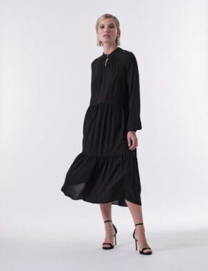 LANIUS Maxikleid aus LENZING ECOVERO