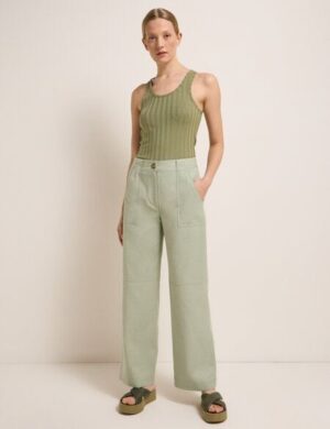 LANIUS Marlenehose mit aufgesetzten Taschen aus TENCEL Lyocell und Bio-Baumwolle