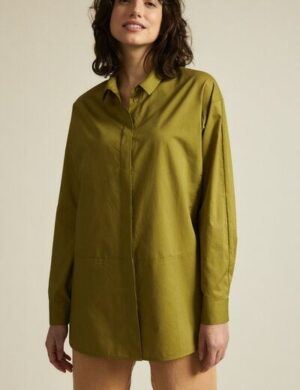 LANIUS Lange Bluse GOTS aus Bio-Baumwolle