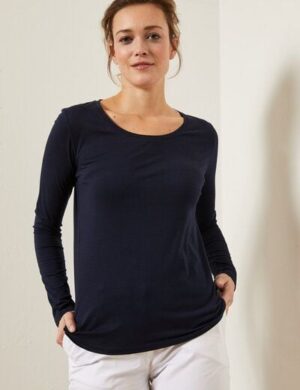 LANIUS Langarmshirt aus Bio-Baumwolle GOTS