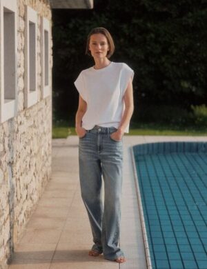 LANIUS Kurzarmsweatshirt (GOTS) aus Bio-Baumwolle