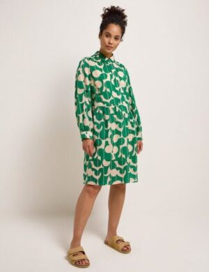 LANIUS Hemdblusenkleid Print Graphic Dots aus TENCEL Lyocell