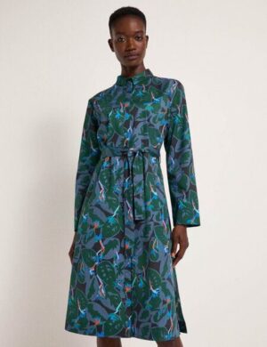 LANIUS Hemdblusenkleid aus Bio-Baumwolle