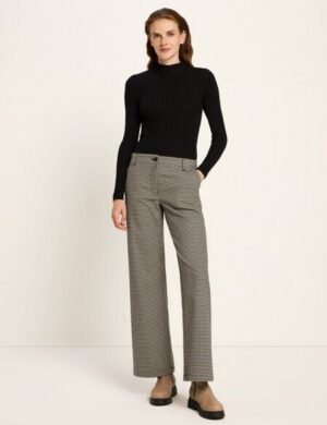 LANIUS Hahnentritt Marlenehose (GOTS)