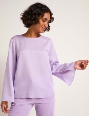 LANIUS Bluse mit Schlitzen aus TENCEL Lyocell
