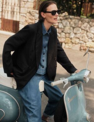 LANIUS Blazer (GOTS) aus Bio-Leinen