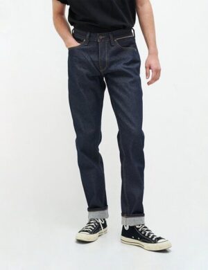 Kuyichi Jim Regular Slim Tapered – orange selvedge-