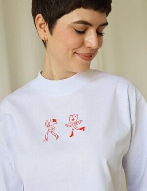 Kultgut Artdesign- Biofair- Flausch-Shirt im Boxistyle / HEY Summer!