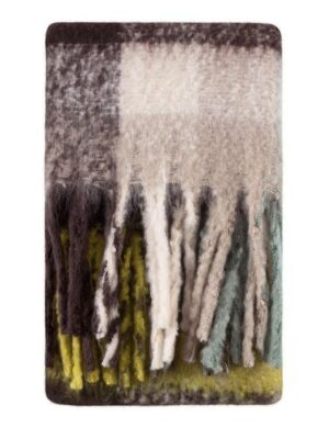 KnowledgeCotton Apparel Veganer Winterschal – kariert – aus recyceltem Polyester