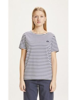 KnowledgeCotton Apparel T-Shirt VIOLET mit Streifen