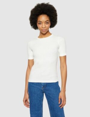 KnowledgeCotton Apparel T-Shirt – Rib t-shirt – aus Bio-Baumwolle