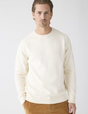 KnowledgeCotton Apparel Strickpullover CREW NECK aus Bio-Baumwolle