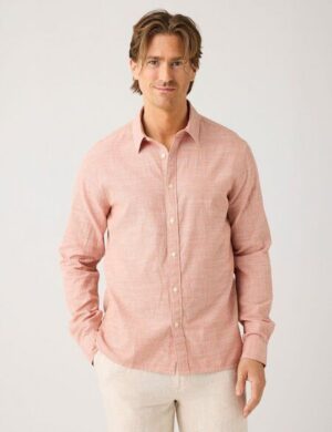 KnowledgeCotton Apparel Streifenhemd DUNE regular aus Bio-Baumwolle