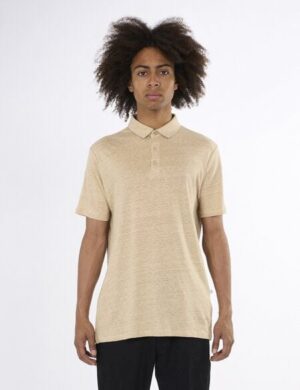 KnowledgeCotton Apparel Poloshirt – Linen polo – aus Leinen