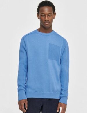 KnowledgeCotton Apparel O-Neck Pullover Cotton Knit Herren