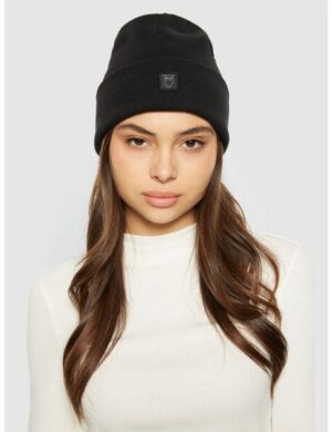 KnowledgeCotton Apparel Mütze – Rib Beanie – aus Bio-Baumwolle mit Logo Patch