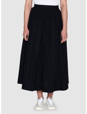 KnowledgeCotton Apparel Midirock – Poplin elastic waist skirt – aus Bio-Baumwolle