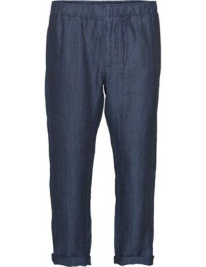 KnowledgeCotton Apparel Loose Pant Fishbone Leinen-Struktur