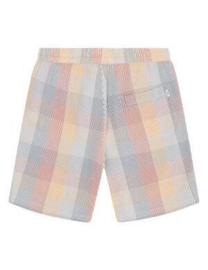 KnowledgeCotton Apparel Lockere Seersucker-Shorts FIG aus Bio-Baumwolle