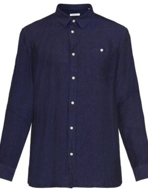 KnowledgeCotton Apparel Leinenhemd Costum Fit