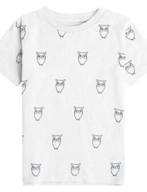 KnowledgeCotton Apparel Kinder T-Shirt Owl Bio-Baumwolle