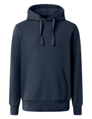 KnowledgeCotton Apparel Kapuzenpullover – ARVID basic hood badge sweat – aus Bio-Baumwolle