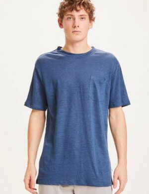 KnowledgeCotton Apparel Herren T-Shirt ALDER Linen Tee – GOTS/Vegan