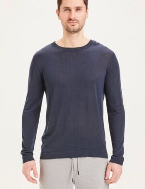 KnowledgeCotton Apparel FORREST O-Neck Tencel Knit Pullover