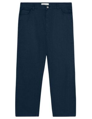 KnowledgeCotton Apparel Flint weite Twill-Hose aus Bio-Baumwolle