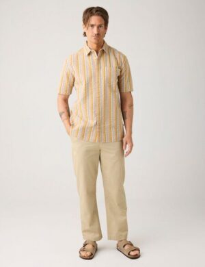 KnowledgeCotton Apparel Flint weite Chino-Hose aus Bio-Baumwolle