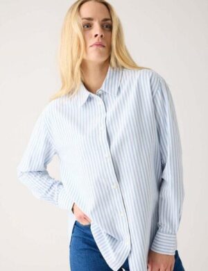 KnowledgeCotton Apparel Damen Bluse – Oxford Shirt – aus Baumwolle