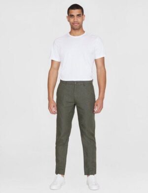 KnowledgeCotton Apparel Chinohose CHUCK aus Bio-Leinen
