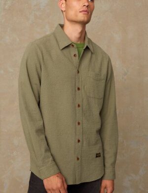 Kings Of Indigo Klassisches Hemd Enda Pocket aus Bio-Baumwolle in Seersucker-Bindung