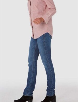 Kings Of Indigo Jeans Straight Fit – Kimberley – Mid Vintage Marble