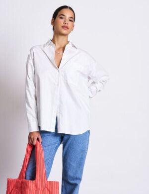 JAN N JUNE Oversized Baumwoll Bluse MAMRO