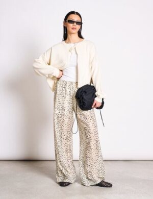 JAN N JUNE Lockerer Cardigan mit Bindedetail ZEA GOTS