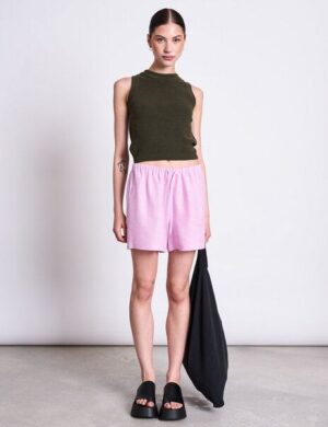 JAN N JUNE LEINEN DRAWSTRING SHORTS MARUM