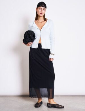 JAN N JUNE Crewneck Cardigan aus Baumwolle GLIMT GOTS