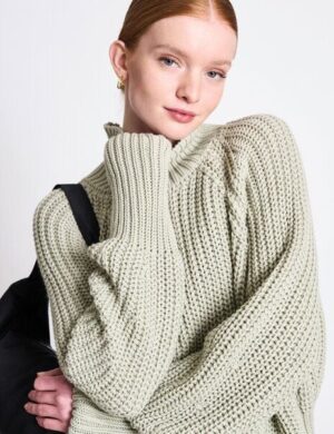 JAN N JUNE Bio-Baumwolle Rollkragenpullover OLA GOTS