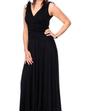 Ingoria VERIA Maxi Kleid in Wickeloptik mit gerafftem Taillenbund