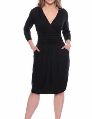 Ingoria TIFFANIE Figurfreundliches Etui-Kleid mit Tulpenrock aus TENCEL Modal