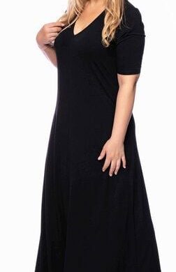 Ingoria IRA Basic Maxikleid kurzarm