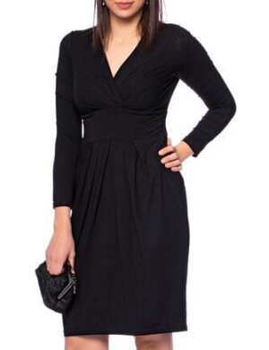 Ingoria DIANA Figurfreundliches Etui-Kleid mit Cache-Cœur-Ausschnitt