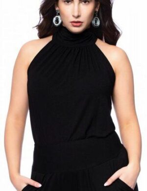 Ingoria COSMA Neckholder Blusentop mit Schluppe (Uni)