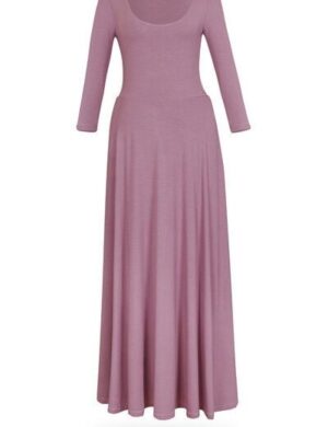 Ingoria AMELIA zeitloses Maxi-Wendekleid mit Taillenschnürung 3/4 Arm