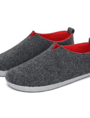 Home & Joy Hausschuhe Filz vegan Hüttenschuhe Pantoffeln Schlappen Pantoletten