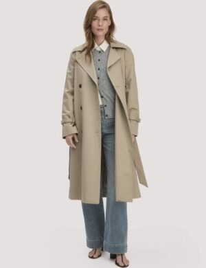 hessnatur Trenchcoat Relaxed NATURE SHELL aus reiner Bio-Baumwolle