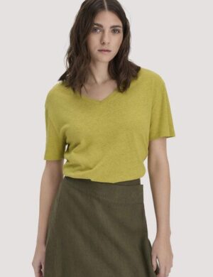 hessnatur T-Shirt Oversize aus Leinen und Bio-Baumwolle